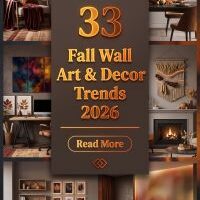 33 Fall Wall Art & Decor Trends 2026 You Don't Want to Miss | Modern Gallery Walls, Nature-Inspired & Cozy Autumn Styling