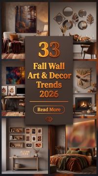 33 Fall Wall Art & Decor Trends 2026 You Don't Want to Miss | Modern Gallery Walls, Nature-Inspired & Cozy Autumn Styling