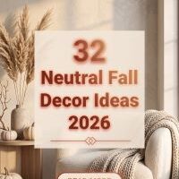32 Neutral Fall Decor for Homes That Want a Softer Look 2026 | Beige Tones, Natural Wood & Minimal Autumn Details