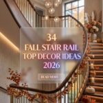 34 Fall Staircase Rail Decor Ideas 2026 | Beautiful Seasonal Displays for Elegant & Cozy Home Entrances