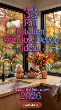 33 Fall Kitchen Window Decor Ideas 2026 | Warm, Refined & Stylish Seasonal Interiors