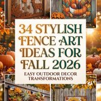 34 Fall Fence Art and Decor Ideas 2026 at Home for Creating a Cozy, Creative, Stylish, and Welcoming Outdoor Space With Seasonal Colors and Easy Decorating Touches