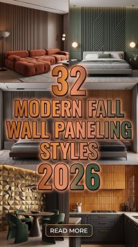 32 Fall Wall Paneling Ideas 2026 for Creating Warm and Elegant Interiors With Wood Rustic Accents and Modern Seasonal Design Trends