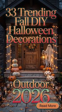 33 Trending Fall DIY Halloween Decorations Outdoor 2026 for Creating a Spooky, Stylish, and Instagram-Worthy Yard With Creative DIY Projects and the Latest Halloween Decor Trends
