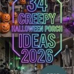34 Spooky Halloween Porch Ideas in 2026 for Creating a Haunted, Stylish, and Welcoming Entryway With Creepy Lighting and Trending Seasonal Porch Decorations
