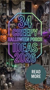 34 Spooky Halloween Porch Ideas in 2026 for Creating a Haunted, Stylish, and Welcoming Entryway With Creepy Lighting and Trending Seasonal Porch Decorations