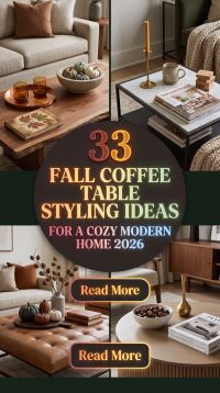 How to Make Your Coffee Table Look Cozy and Ready for 33 Beautiful Fall Styling Ideas 2026