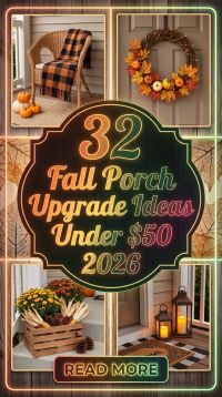 How to Give Your Fall Porch a Cozy Makeover With 32 Budget-Friendly Ideas Under $50 2026