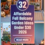 How to Create 32 Affordable Fall Balcony Garden Ideas Under $30 for a Cozy Small-Space Retreat 2026