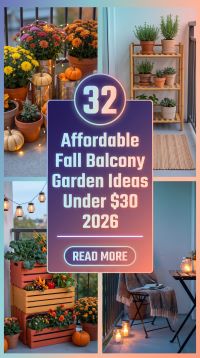 How to Create 32 Affordable Fall Balcony Garden Ideas Under $30 for a Cozy Small-Space Retreat 2026