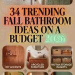 34 Trending Fall Bathroom Ideas on a Budget 2026 for a Cozy, Stylish and Modern Home