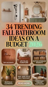 34 Trending Fall Bathroom Ideas on a Budget 2026 for a Cozy, Stylish and Modern Home