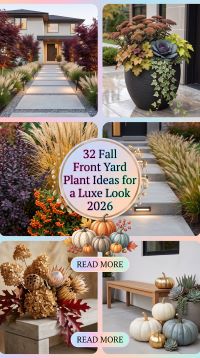 How to Upgrade Your Fall Front Yard With 32 On-Trend Plant Ideas for a Luxe and Eye-Catching Look 2026