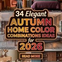 34 Trending Fall Home Color Ideas and Eye-Catching Color Combinations for a Warm, Modern and Luxurious Home 2026