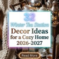 32 On-Trend Winter Tea Station Decor Ideas for a Cozy, Stylish and Instagram-Worthy Home 2026-2027