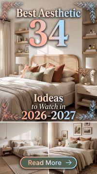 34 Aesthetic Bedroom Decor Ideas You Can’t Miss Right Now for a Cozy, Stylish and Dreamy Retreat 2026-2027