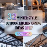 32 Outdoor Kitchen Awning Ideas for a Luxurious, Weather-Ready Winter Backyard 2027