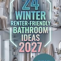 24 Winter Renter Bathroom Ideas 2027 That Add Cozy Style Without Permanent Changes