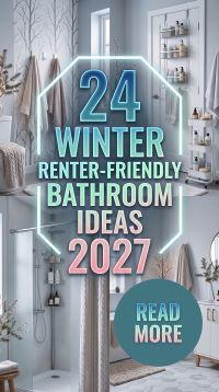 24 Winter Renter Bathroom Ideas 2027 That Add Cozy Style Without Permanent Changes