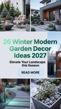 26 On-Trend Winter Modern Garden Decor Ideas 2027 for a Stylish Small Yard Makeover