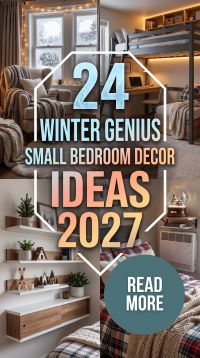 24 Winter Small Bedroom Upgrade Ideas 2027 That Maximize Space With Smart Storage, Cozy Layers and Modern Decor