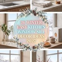 26 Winter Kitchen Window Sill Decor Ideas 2027 That Turn an Empty Windowsill Into a Cute, Cozy and Stylish Seasonal Display
