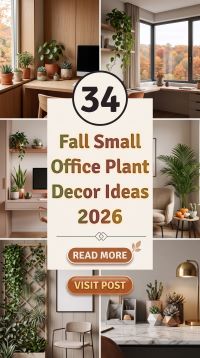 34 Fall Small Office Plant Decor Ideas 2026 | Cozy Desk Greenery, Stylish Mini Planters & Elegant Autumn Workspace Accents