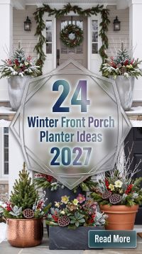 24 Winter Front Entry Ideas 2027 Using Evergreen Arrangements, Statement Pots, Seasonal Branches and Layered Greenery to Create a Magazine-Worthy First Impression