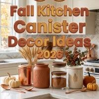 33 Fall Kitchen Canister Styling Ideas 2026 | Modern Labels, Neutral Tones, Pumpkins & Elegant Seasonal Accents