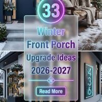 33 On-Trend Winter Front Porch Upgrade Ideas for a Cozy, Modern and Welcoming Home 2026-2027