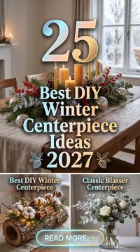 25 DIY Winter Centerpiece Ideas That Transform Simple Budget Finds Into Beautiful Seasonal Table Decor