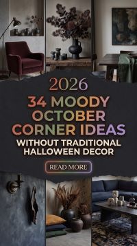 How to Upgrade Your October Corner With 34 Moody Ideas Without Traditional Halloween Decor 2026