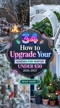 34 On-Trend Winter Garden Upgrade Ideas Under $50 for a Cozy, Modern and Attractive Home 2026-2027