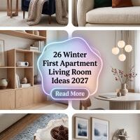 26 Winter First Apartment Living Room Ideas 2027 That Transform Your New Space Into a Cute, Cozy and Pinterest-Worthy Home