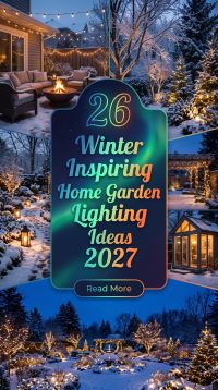 26 On-Trend Winter Home Garden Lighting Ideas 2027 for Creating a Cozy, Modern and Magical Outdoor Glow