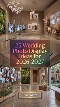 25 Trending Wedding Photo Display Ideas 2026-2027 With Personalized Decor, Creative Photo Walls, Memory Displays, Romantic Lighting, Floral Details and Pinterest-Worthy Wedding Inspiration