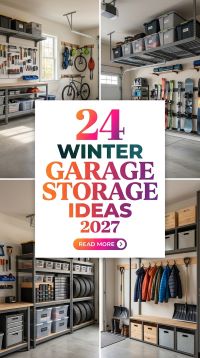 24 Winter Garage Storage Ideas 2027 That Transform Cluttered Spaces With Smart Shelving, Wall Systems, Cabinets, Bins and Space-Saving Organization Solutions
