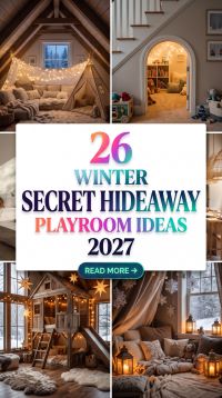 26 How to Create a Winter Built-In Fort and Crawl-Space Playroom in 2027 With Cozy Cushions, Secret Hideaways, Reading Corners, Soft Lighting and Clever Storage Spaces Kids Will Actually Love to Use