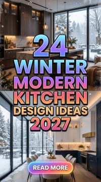 Which 24 Winter Modern Kitchen Design Ideas for 2027 Can Make Your Space Look Expensive With Sleek Cabinets, Rich Wood Finishes and Sophisticated Decor While Keeping Your Kitchen Cozy, Functional and Beautiful All Winter Long?