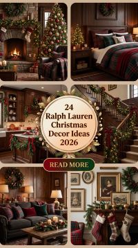 How to Upgrade Your Home With 24 Ralph Lauren Christmas Decor Ideas 2027 Using Red Plaid, Velvet Ribbons, Classic Greenery, Brass Accents, Vintage Ornaments and Cozy Textures for a Timeless Luxury Holiday Look on a Budget