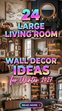 Which 24 Winter Large Blank Wall Ideas for 2027 Can Transform Your Living Room With Oversized Art, Floating Shelves, Textured Wall Decor, Warm Lighting and Stylish Accent Pieces?