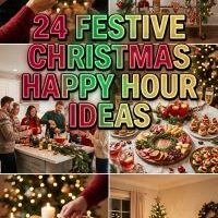24 Christmas Cocktail Party Ideas With Festive Drink Stations, Seasonal Appetizers, Cozy Lighting, Holiday Music and Creative Decorations for a Joyful Celebration