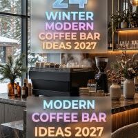 24 Winter Kitchen Beverage Station Ideas 2027: Modern Coffee Machines, Stylish Mug Displays and Cozy, Pinterest-Worthy Styling