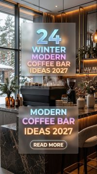 24 Winter Kitchen Beverage Station Ideas 2027: Modern Coffee Machines, Stylish Mug Displays and Cozy, Pinterest-Worthy Styling