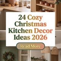 24 Christmas Kitchen Decorating Ideas 2026 That Turn Your Everyday Kitchen Into a Warm Holiday Haven With Festive Greenery, Twinkling Lights, Cozy Textiles and Seasonal Details