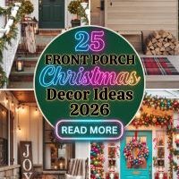 25 Trending Front Porch Christmas Decor Ideas 2026 With Festive Wreaths, Cozy Lighting, Evergreen Garlands, Stylish Planters and Pinterest-Worthy Holiday Curb Appeal to Make Your Home the Most Inviting on the Street