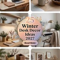 25 Winter Home Office Makeover Ideas 2027 With Cozy Desk Setups, Warm Lighting, Stylish Shelving, Cute Accessories and Smart Organization to Create a Beautiful, Comfortable and Inspiring Workspace