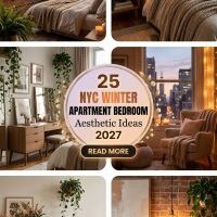 25 NYC Winter Tiny Apartment Bedroom Ideas 2027 That Make Small Rentals Feel Warm, Stylish and Surprisingly Spacious With Cozy Bedding, Soft Lighting, Smart Storage and Layered Textures