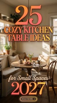 Which 25 Small Kitchen Table Ideas for 2027 Can Help You Maximize Every Inch of Your Compact Dining Space With Stylish Round Tables, Smart Storage and Cozy Decor for a Beautiful, Functional Kitchen?