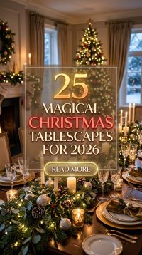 Which 25 Magical Christmas Tablescapes Will You Want to Recreate for a Beautiful, Cozy and Festive Holiday Dinner?